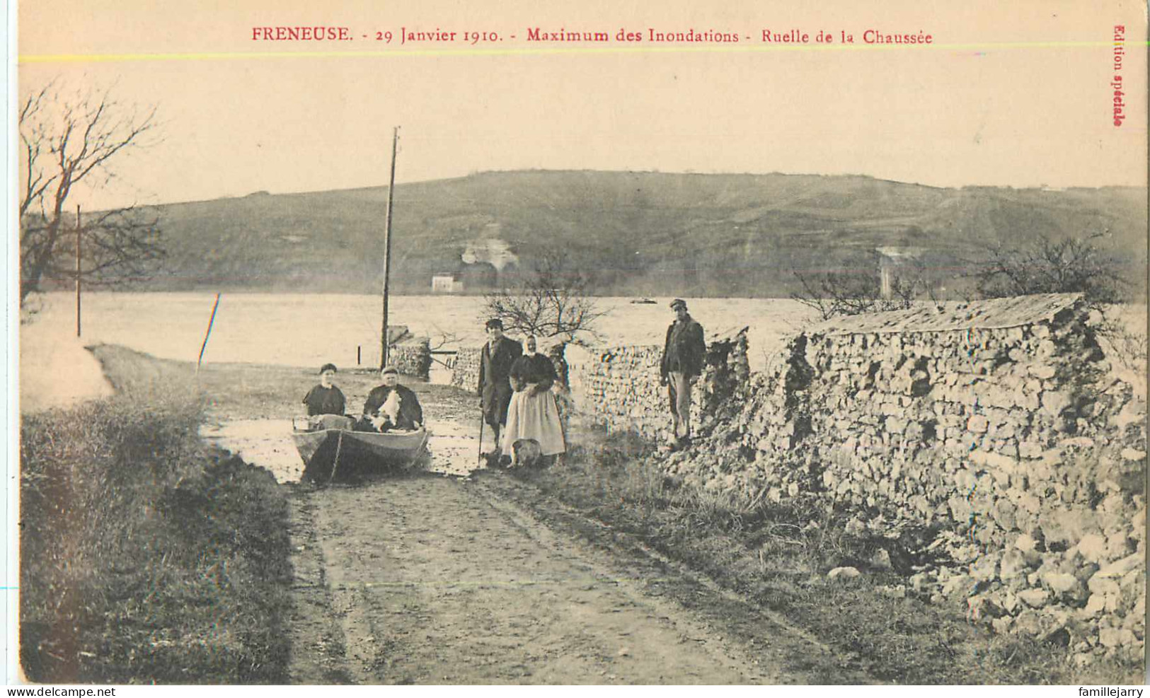 24137 - FRENEUSE - INONDATIONS DE 1910 / RUELLE DE LA CHAUSSE - Freneuse