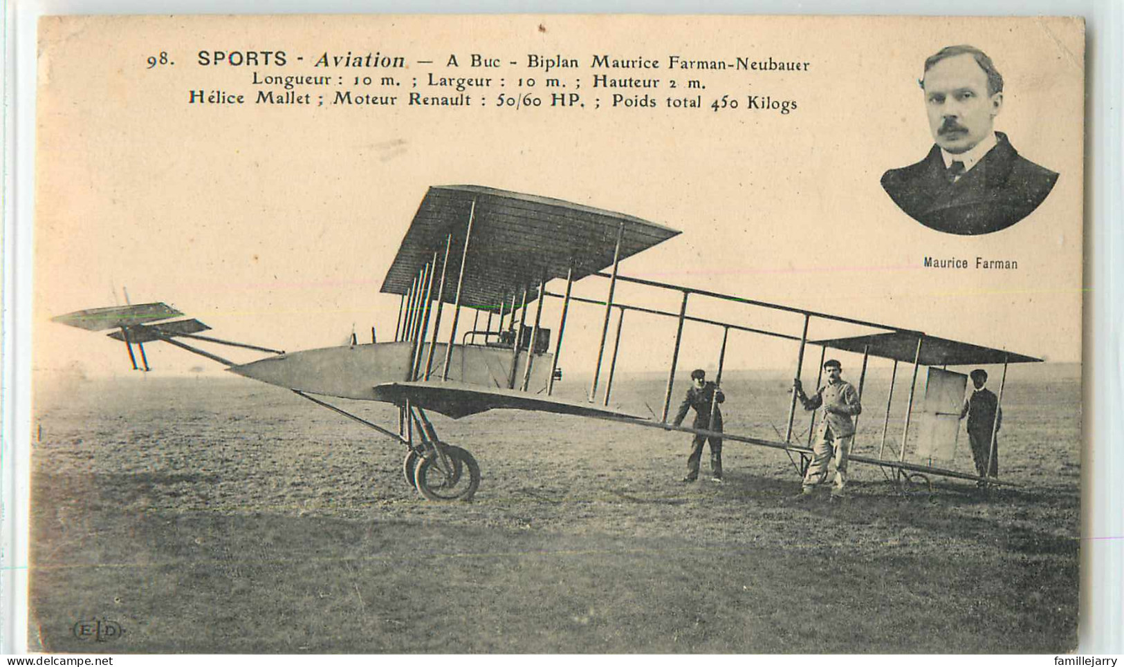 24107 - BUC - BIPLAN MAURICE FARMAN NEUBAUER / AVIATION - Buc