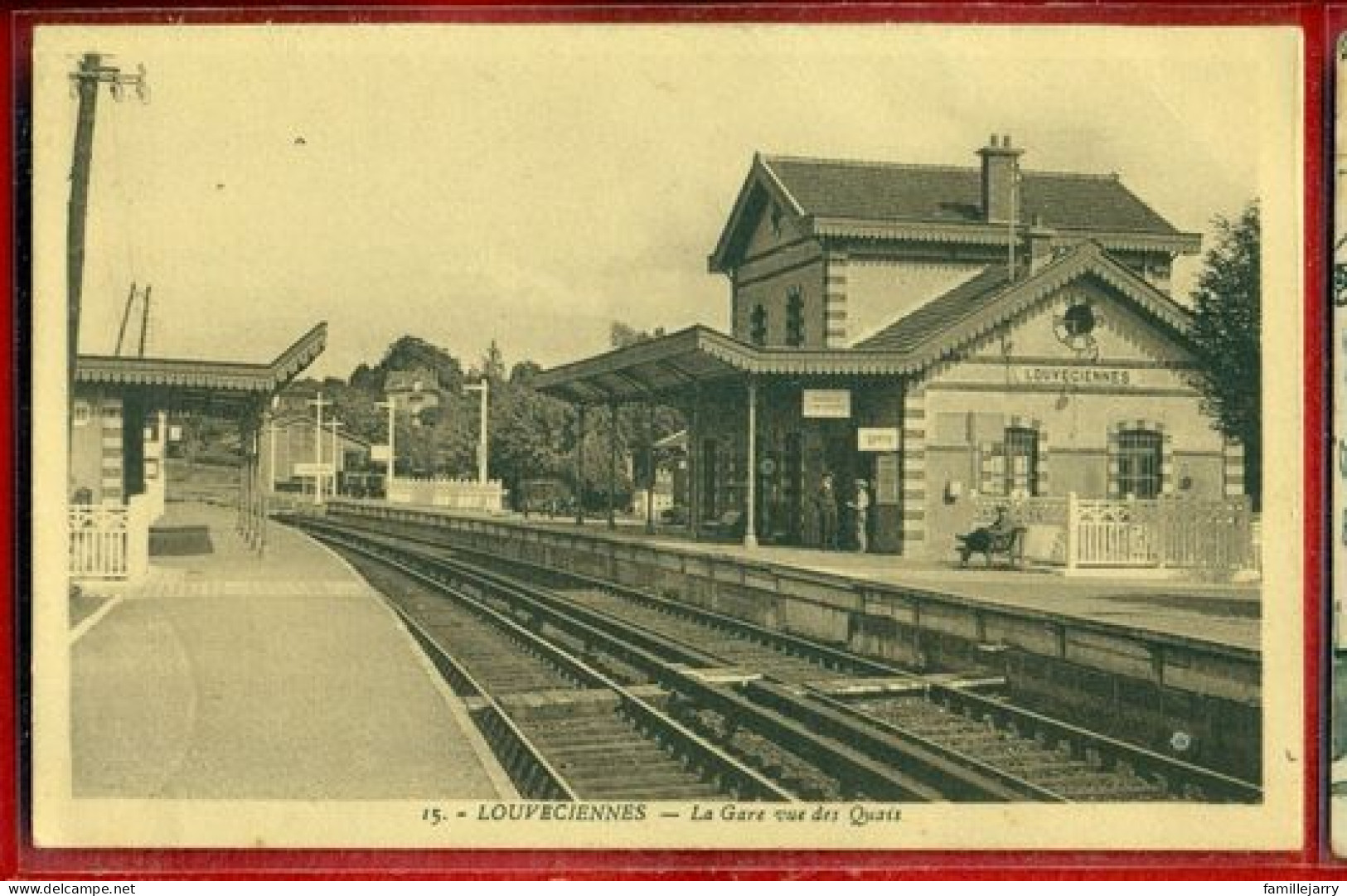 4028 - LOUVECIENNES - LA GARE VUE DES QUAIS - Louveciennes