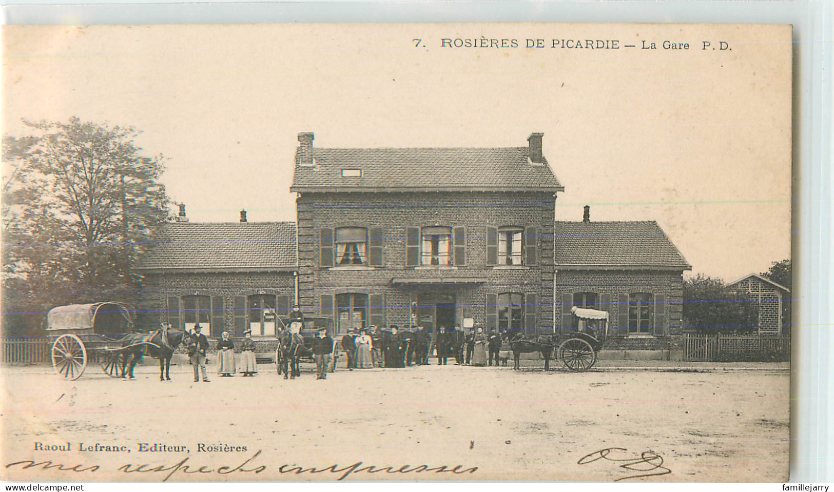 26834 - ROSIERES EN SANTERRE - LA GARE - Rosieres En Santerre