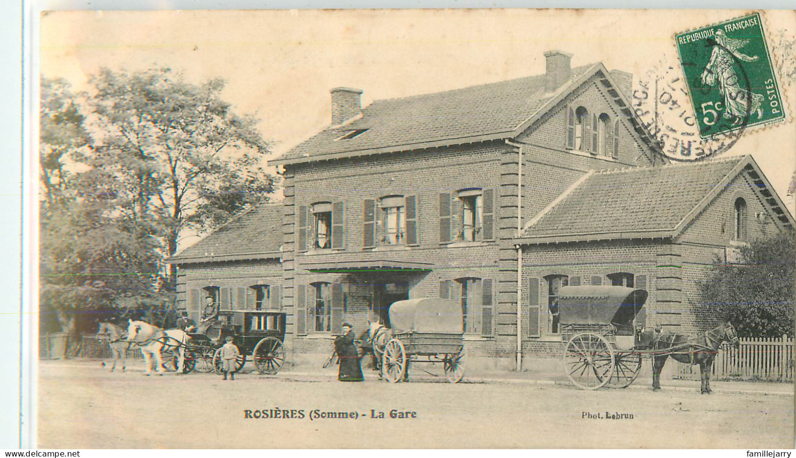 26837 - ROSIERES EN SANTERRE - LA GARE - Rosieres En Santerre