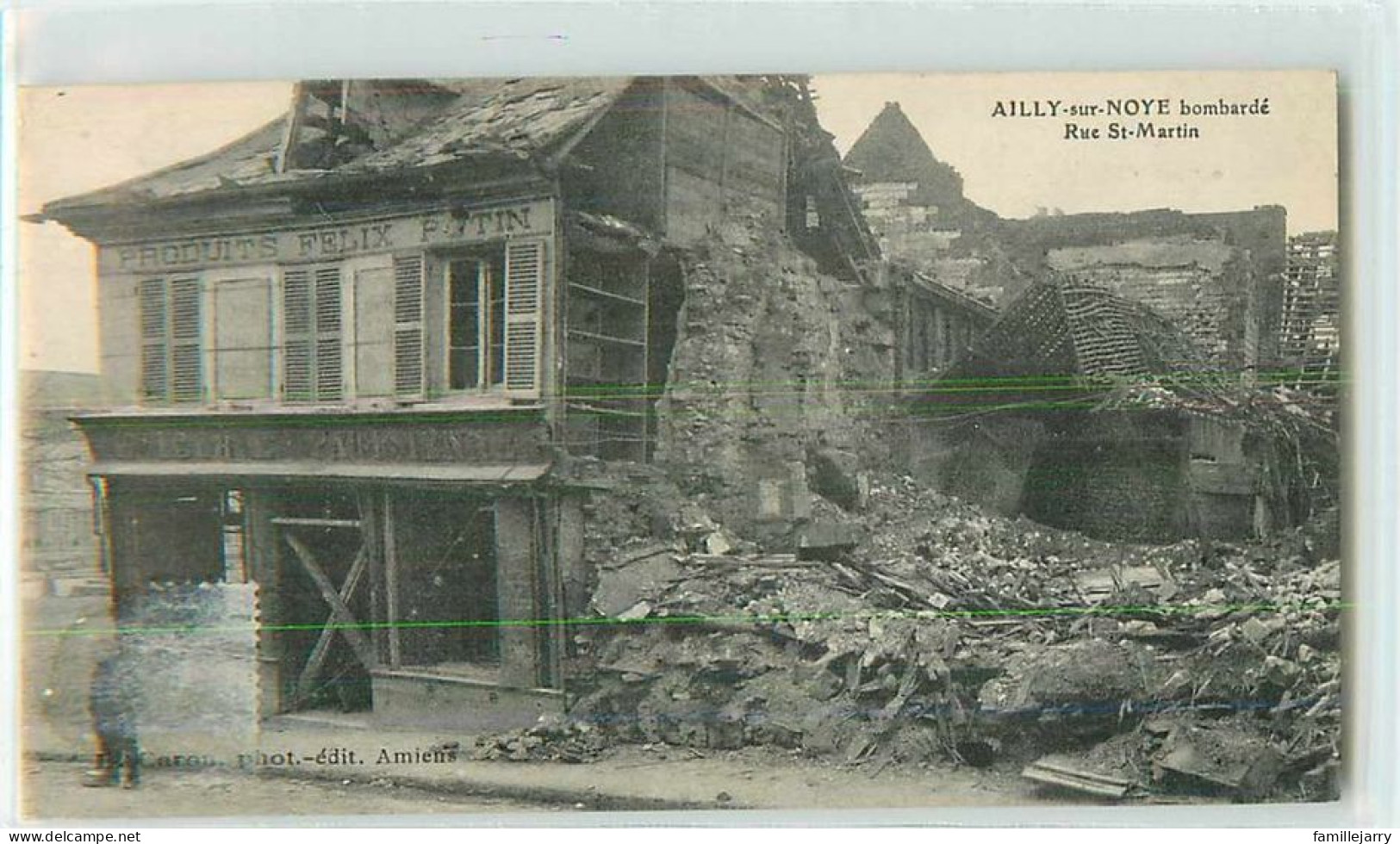 16997 - AILLY SUR NOYE - BOMBARDE / RUE SAINT MARTIN - Ailly Sur Noye