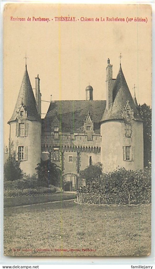 16075 - THENEZAY - CHATEAU DE LA ROCHEFATON - Thenezay