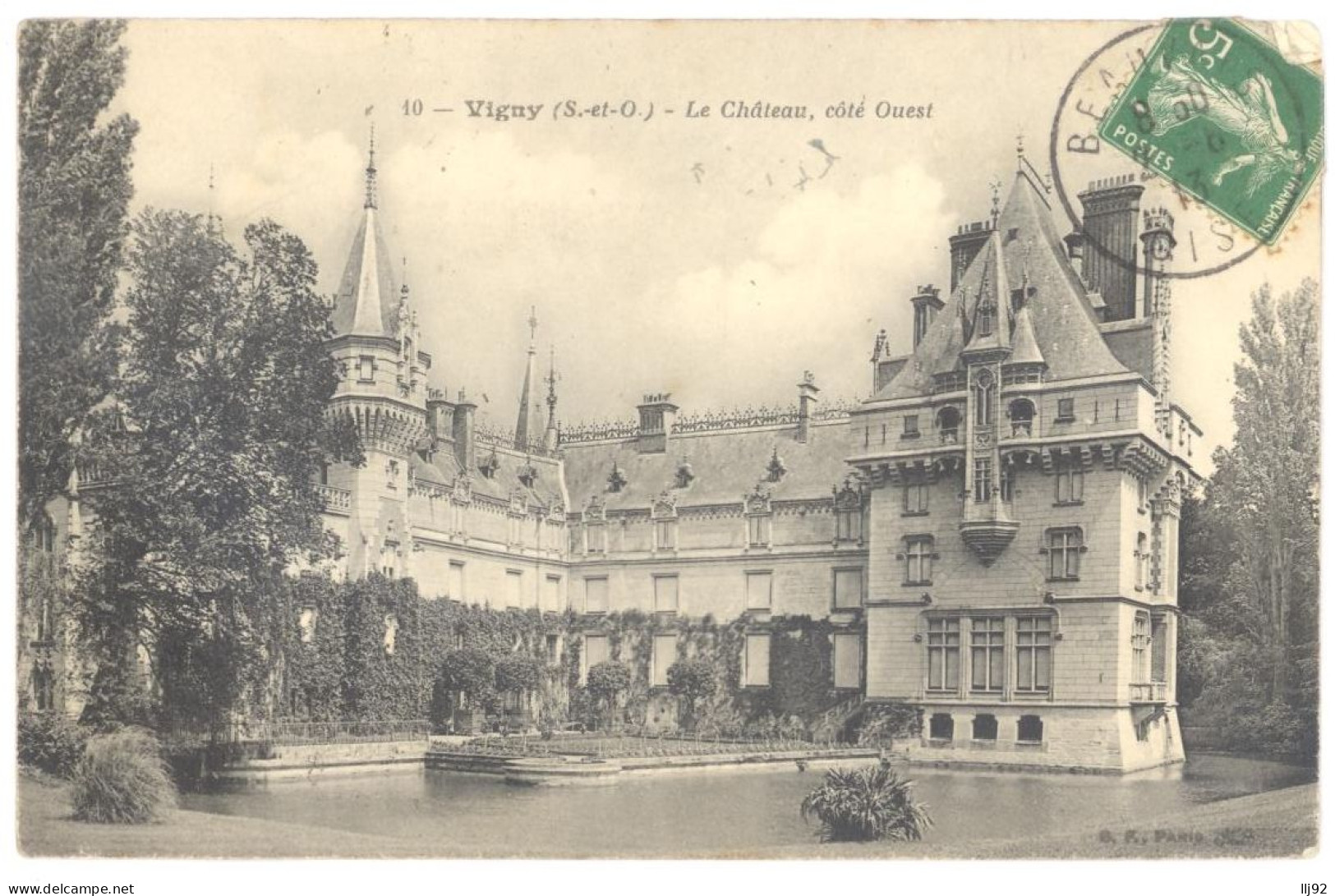 CPA 95 - 10. VIGNY - Le Château, Côté Ouest - Vigny