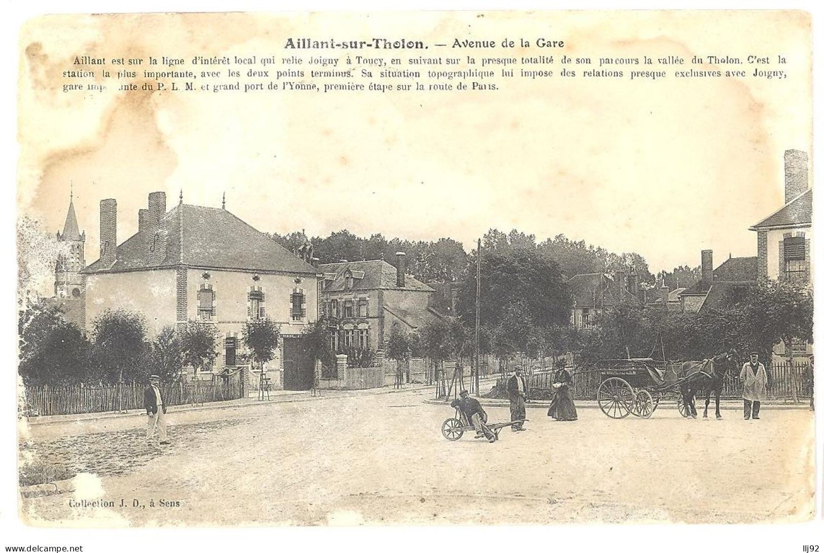 CPA 89 - AILLANT SUR THOLON - Avenue De La Gare - Aillant Sur Tholon