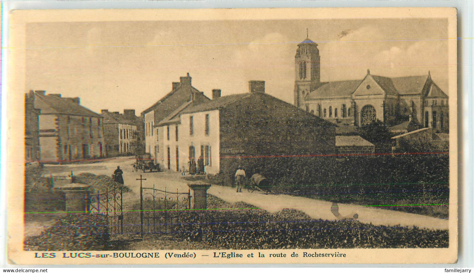 31523 - LES LUCS SUR BOULOGNE - L EGLISE ET LA ROUTE DE ROCHESERVIERE - Les Lucs Sur Boulogne