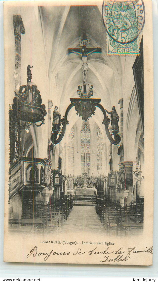 32610 - LAMARCHE - INTERIEUR DE L EGLISE - Lamarche