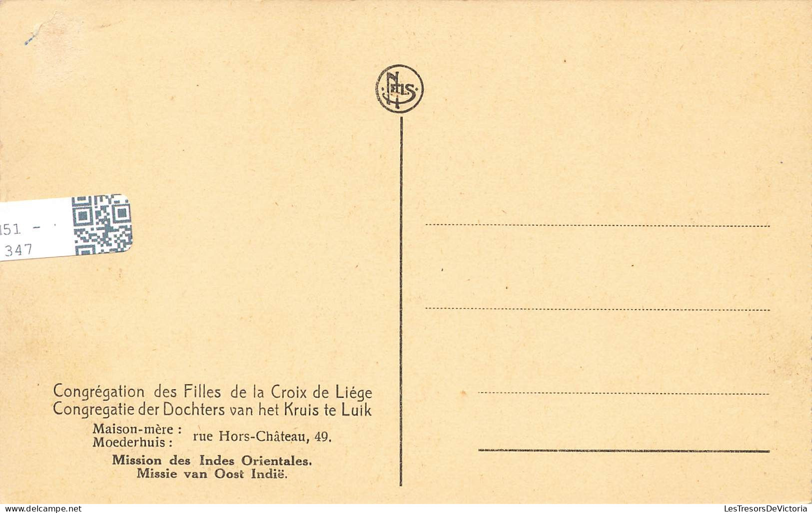 CONGO -  Cuisson Du Linge - Congrégation Des Filles De La Croix De Liège - Animé - Carte Postale Ancienne - Congo Belge