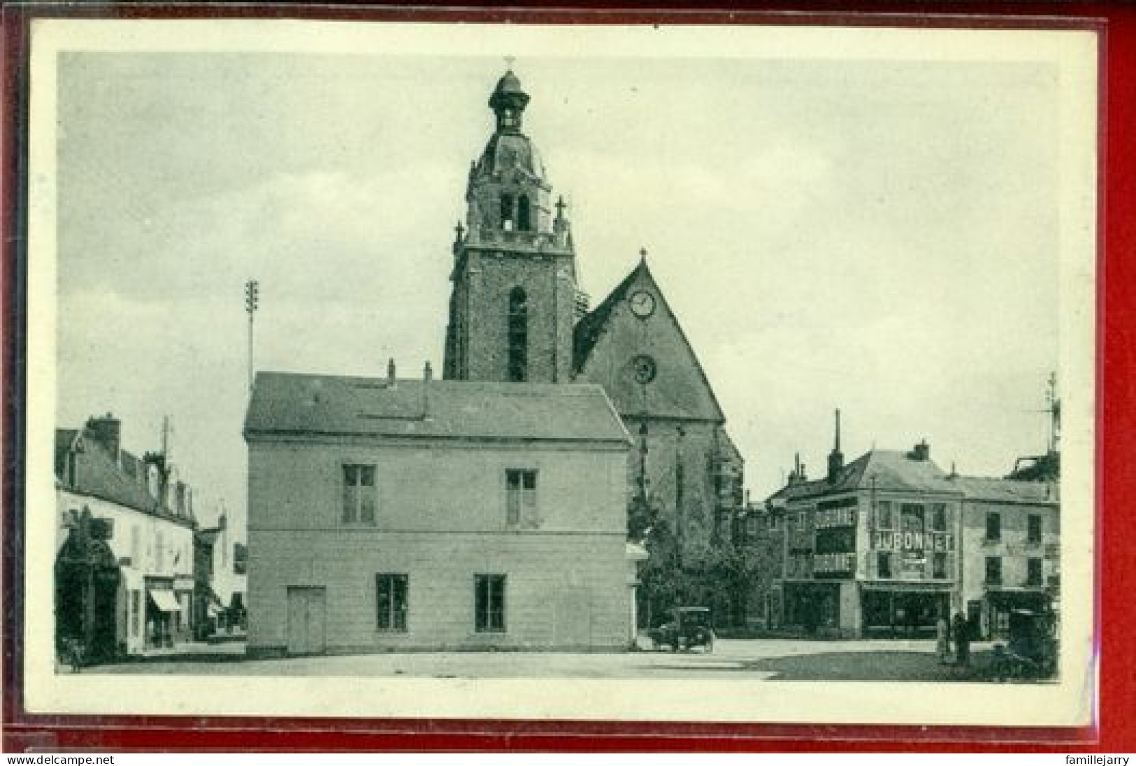 3440 - LIMOURS - CPSM -  LA MAIRIE ET L'EGLISE - Limours