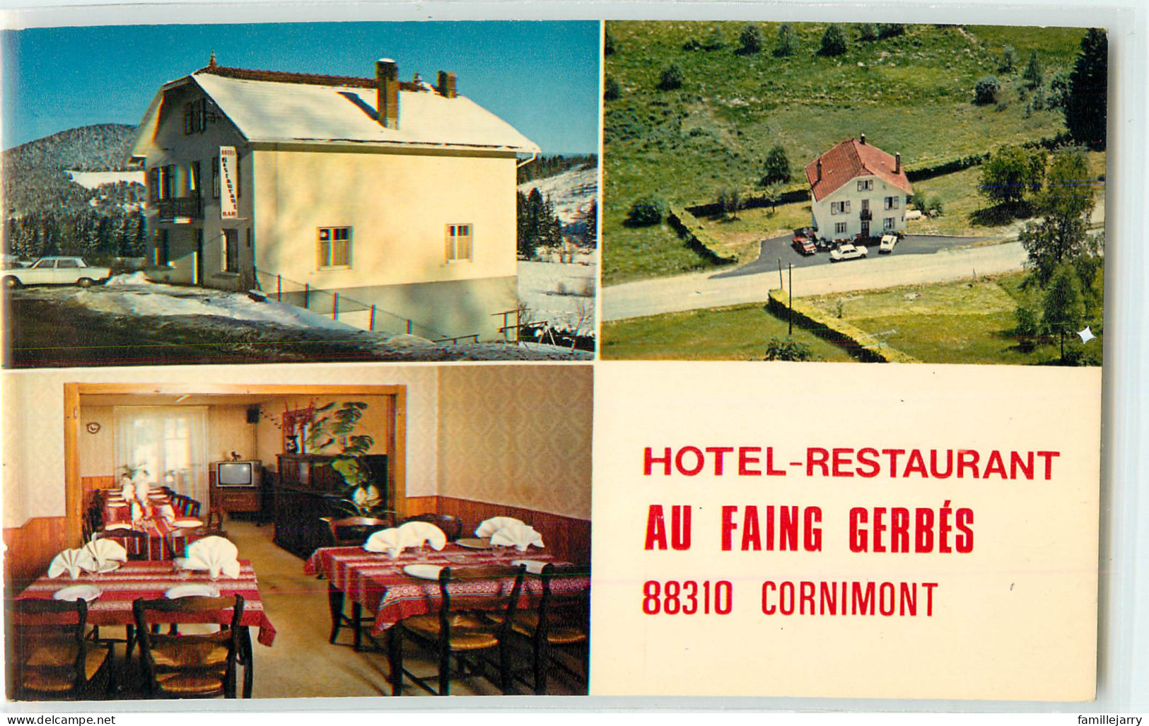 32904 - CORNIMONT - CPM - HOTEL RESTAURANT AU FAING GERBES - Cornimont