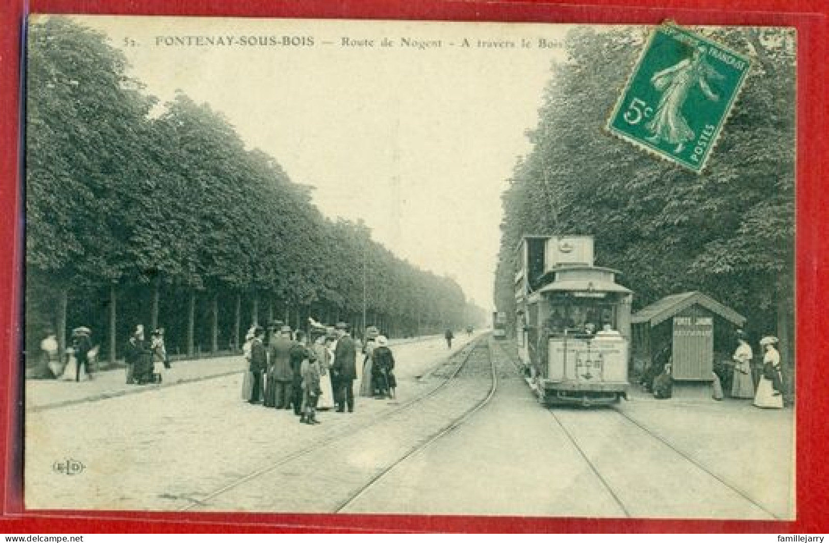 7005 - FONTENAY SOUS BOIS - ROUTE DE NOGENT - A TRAVERS LE BOIS - Fontenay Sous Bois