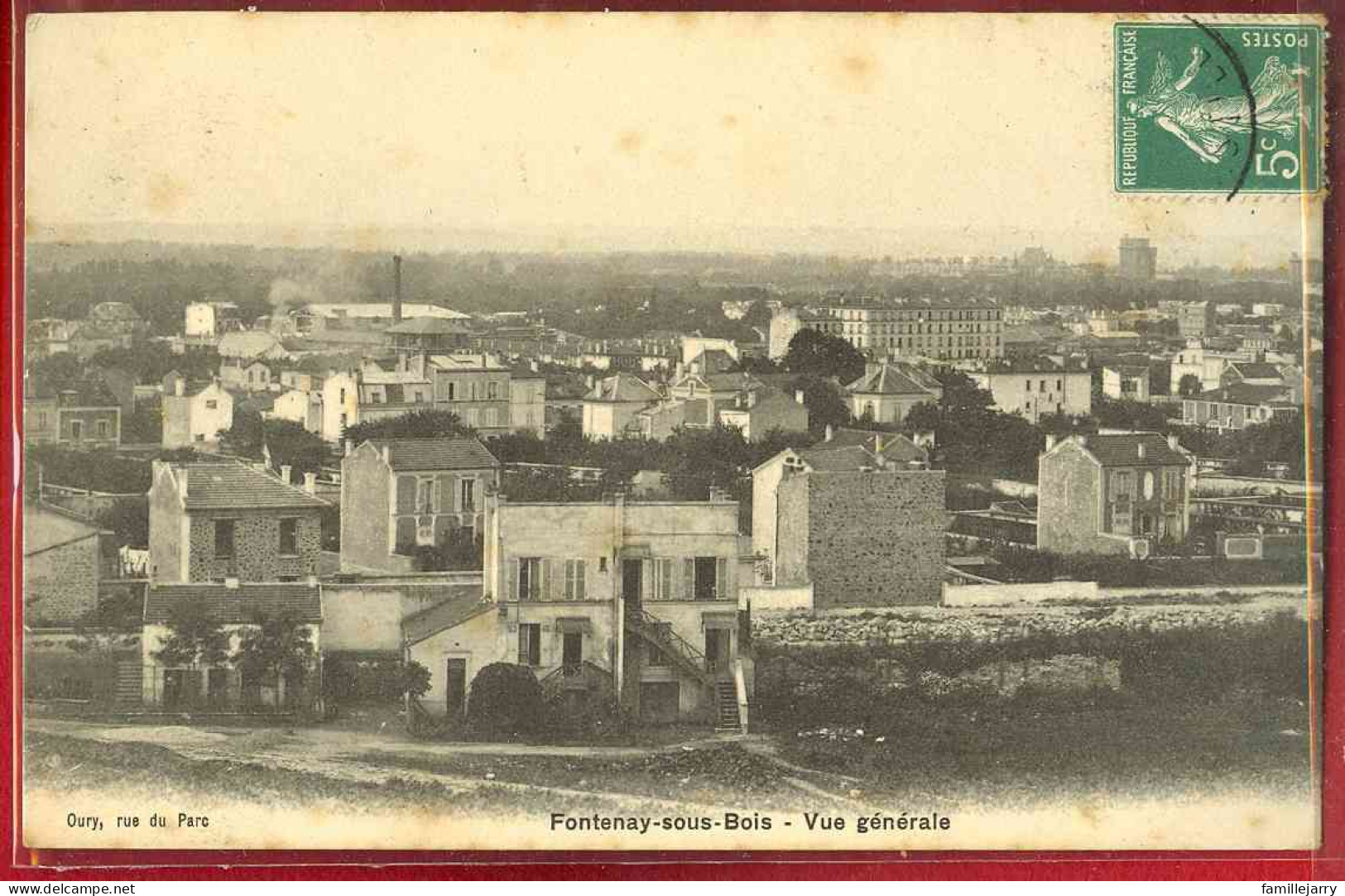 1821 - FONTENAY SOUS BOIS - VUE GENERALE - Fontenay Sous Bois
