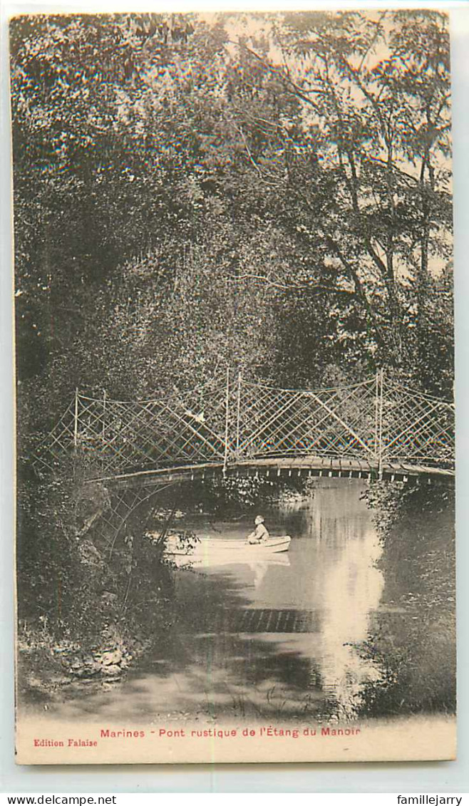 24323 - MARINES - PONT RUSTIQUE DE L ETANG DU MANOIR - Marines