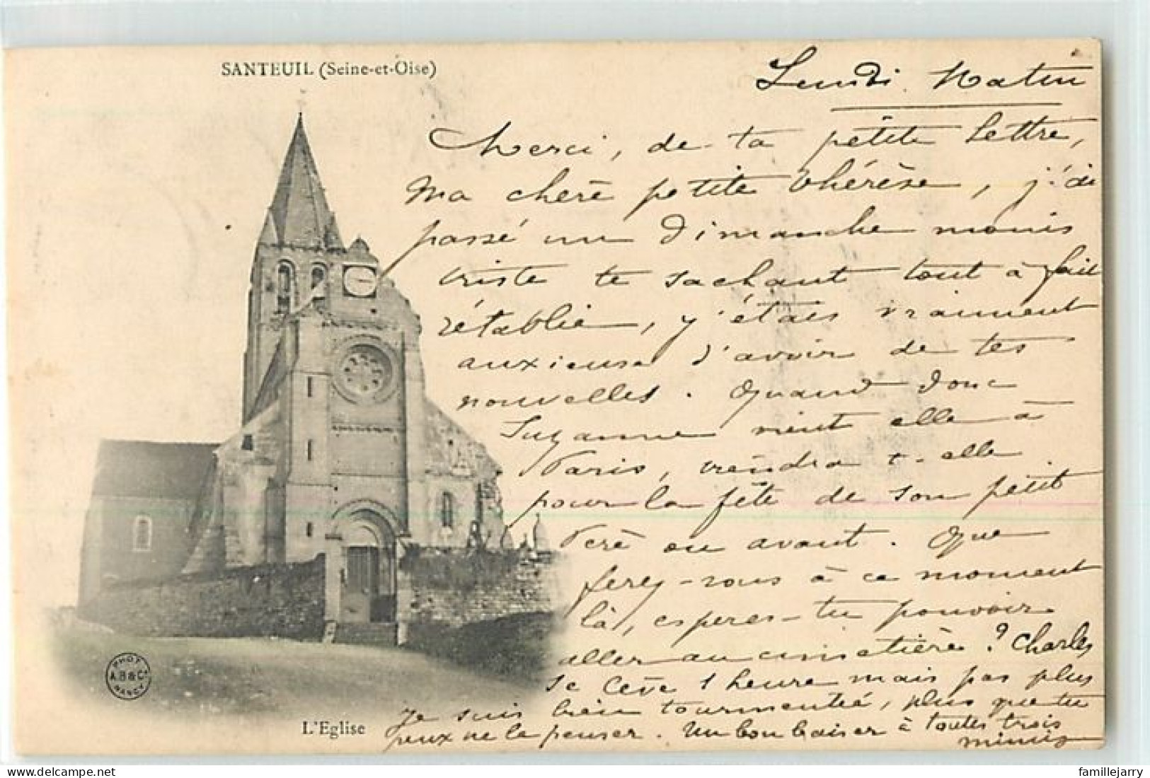 8505 - SANTEUIL - L EGLISE - Santeuil