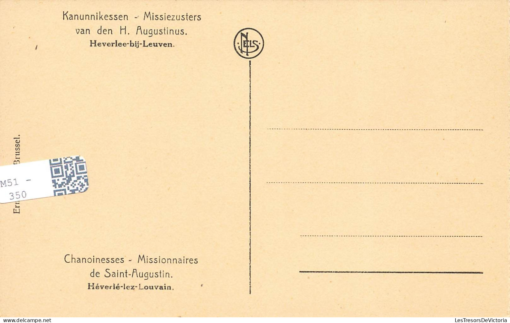 CONGO - Kanunnikessen - Missiezusters Van Den H.Augustinus - Animé - Carte Postale Ancienne - Congo Belge