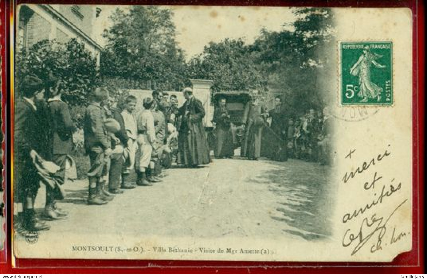 2740 - MONTSOULT - VILLA BETHANIE - VISITE DE MGR AMETTE - Montsoult