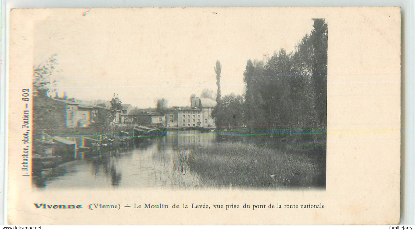 33321 - VIVONNE - LE MOULIN DE LA LEVEE VUE PRISE DU PONT DE LA ROUTE NATIONALE - Vivonne