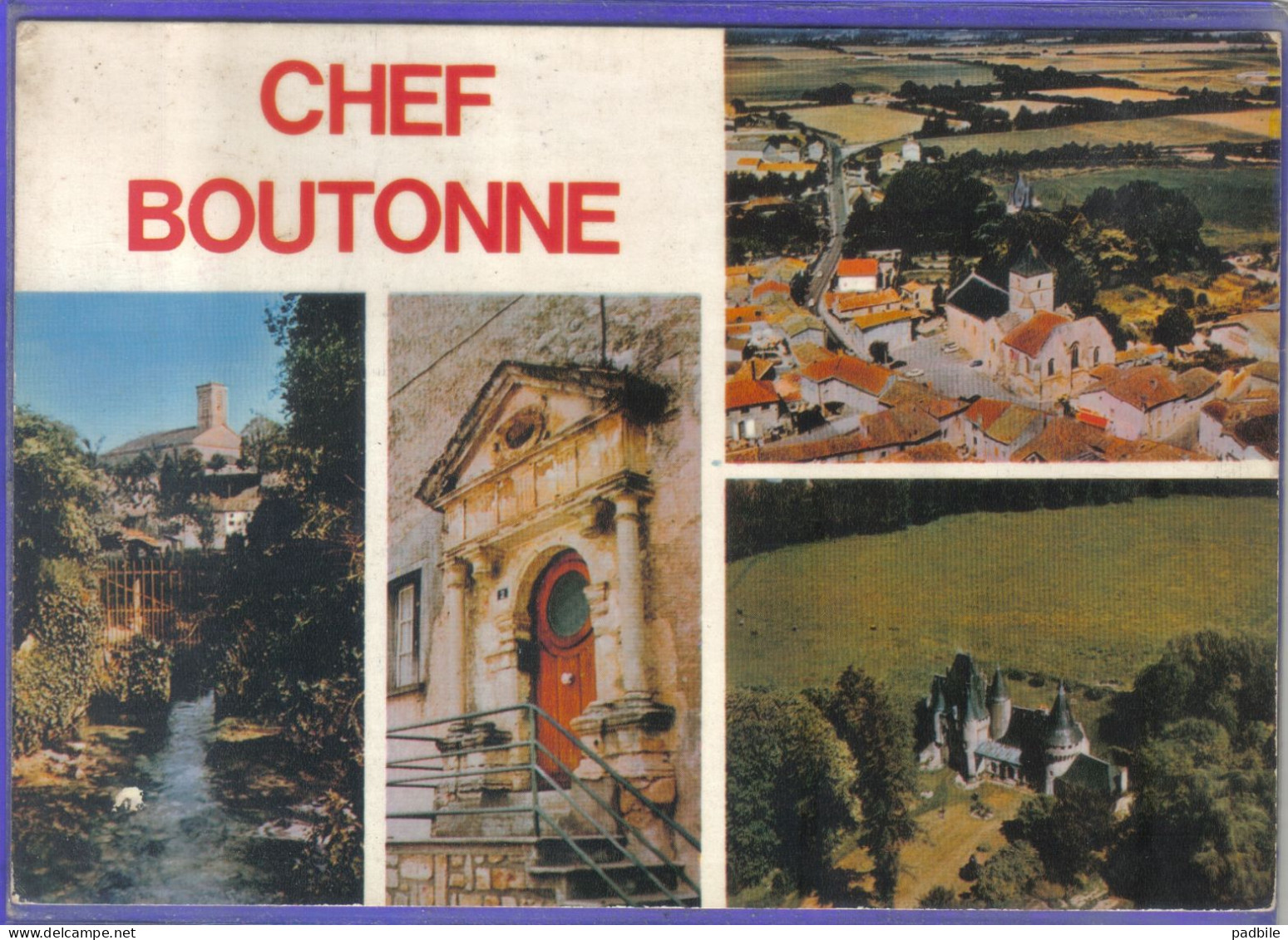 Carte Postale 79. Chef-Boutonne   Très Beau Plan - Chef Boutonne