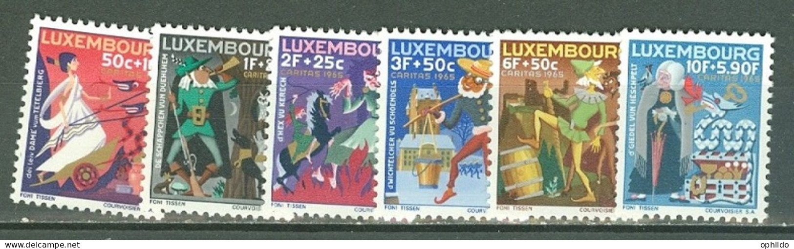 Luxembourg 672/677 * * B/TB Quasi TB - Unused Stamps