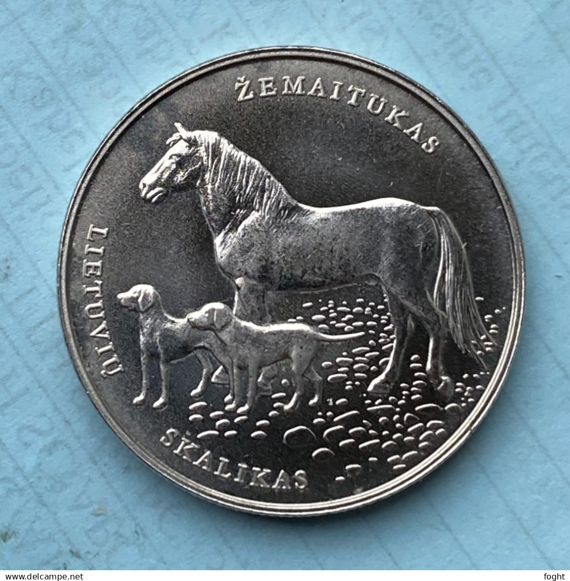 2017 LMK Lithuania "Lithuanian Hounds And Horse" 1.5 Euro Coin,KM#225,7121 - Litauen