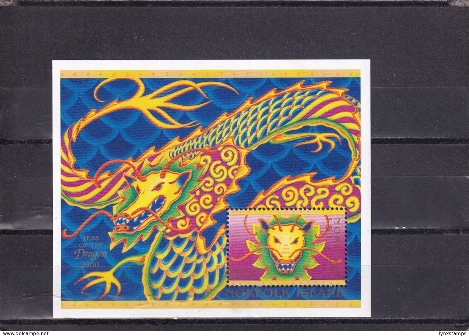 SA04 Norfolk Island 2000 Year Of The Dragon Minisheet - Norfolkinsel