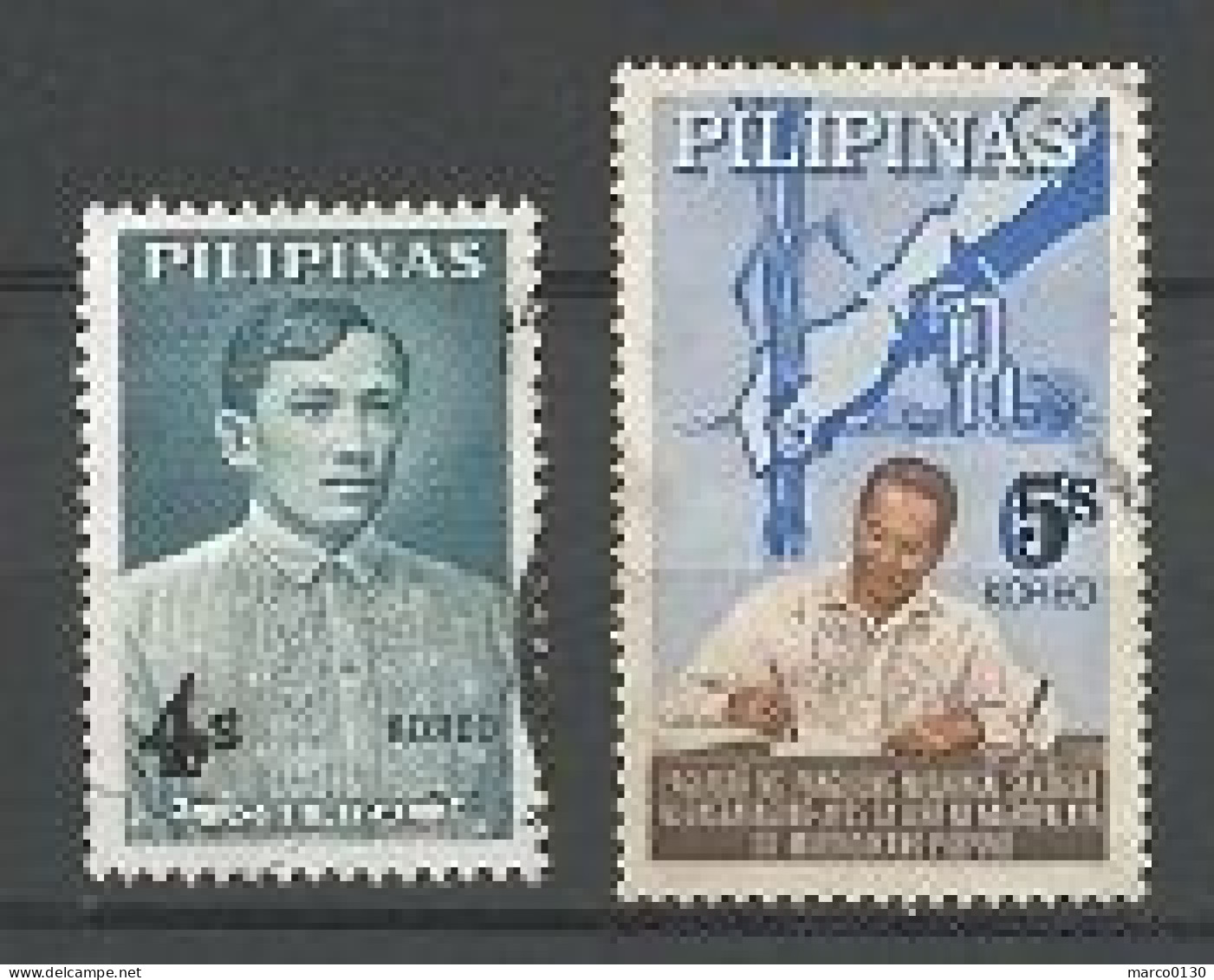 PHILIPPINES N° 667 + N° 668 OBLITERE - Philippines