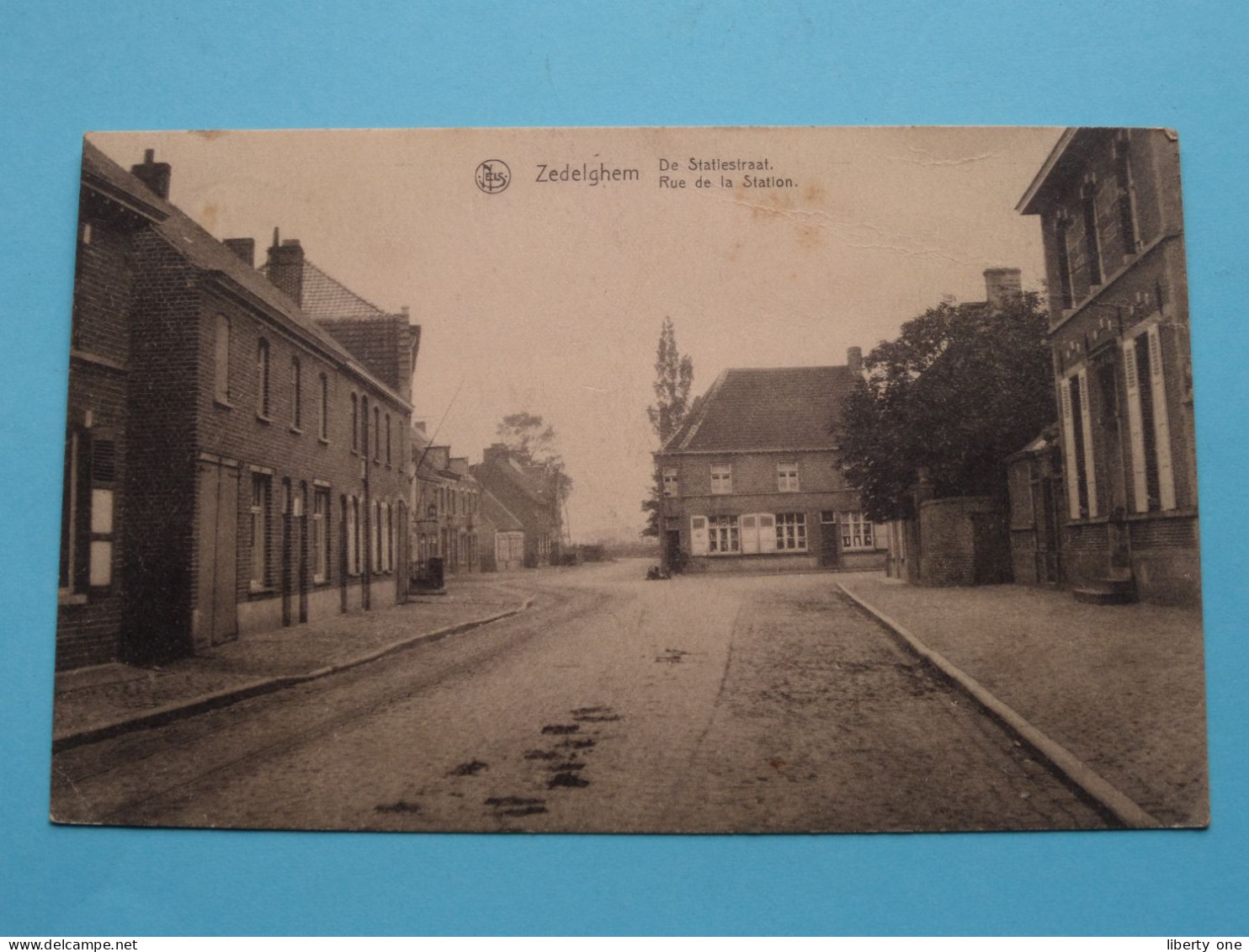 De STATIESTRAAT > Zedelghem ( Edit. : Van Paemel-Cosmas ) Anno 1924 ( Zie Scans ) ! - Zedelgem