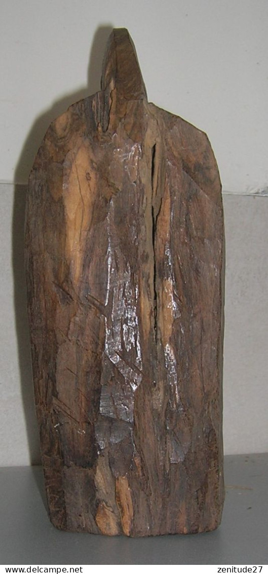 Statuette Africaine Tête Sculptée Sur Bois - Années 1960 - Arte Africano