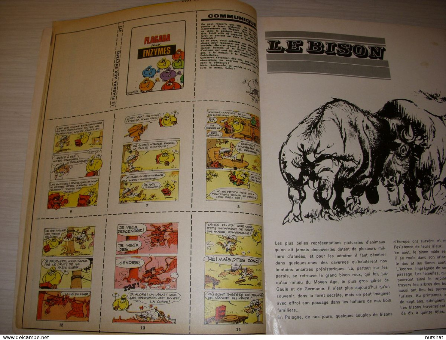 SPIROU 1642 02.10.1969 PEUGEOT GRAND SPORT 504 SOUS MARIN SHARK 591 LE BISON - Spirou Magazine