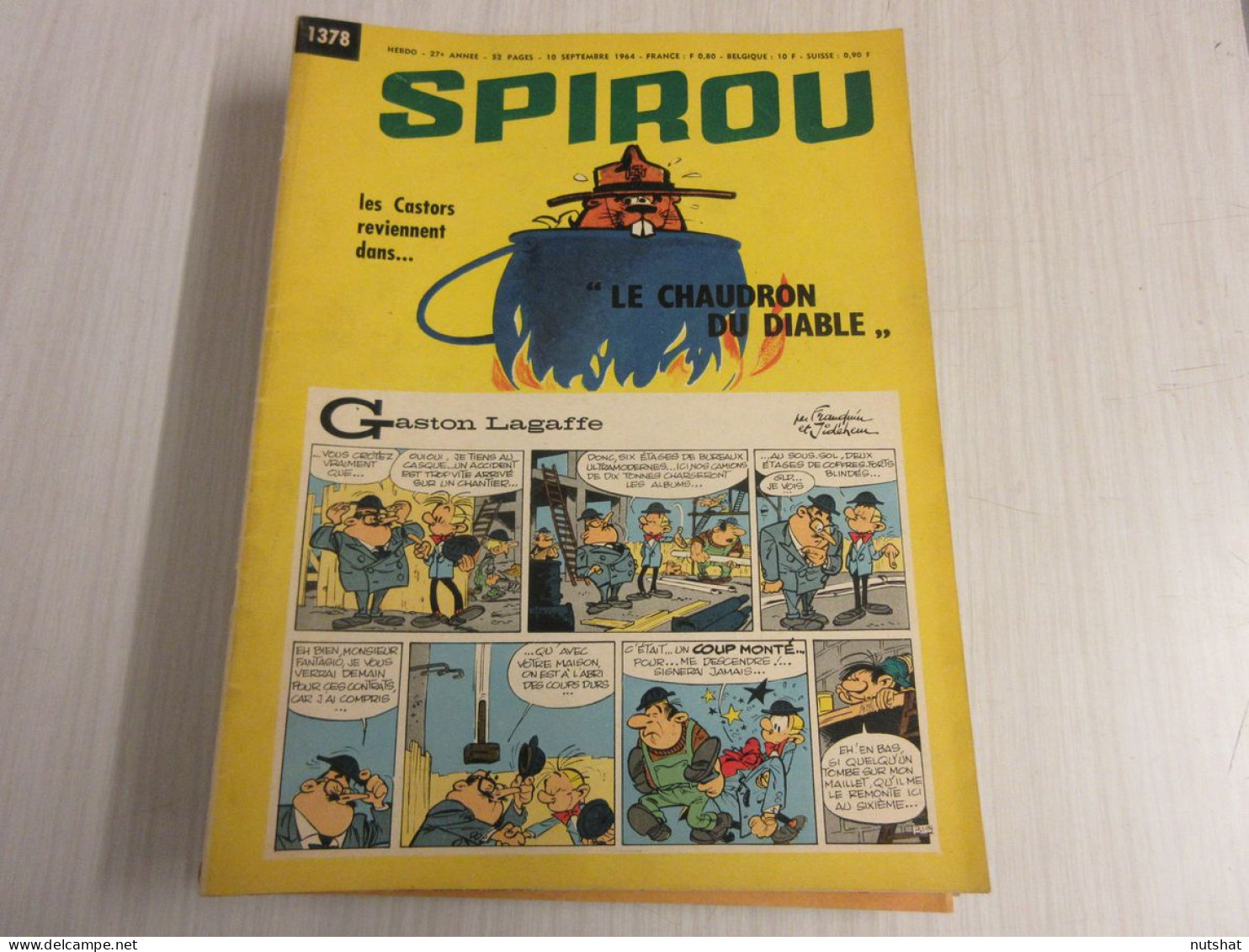 SPIROU 1378 10.09.1964 AUTO CHEVROLET CHEVELLE MALIBU JO D'ATHENES A TOKYO - Spirou Magazine
