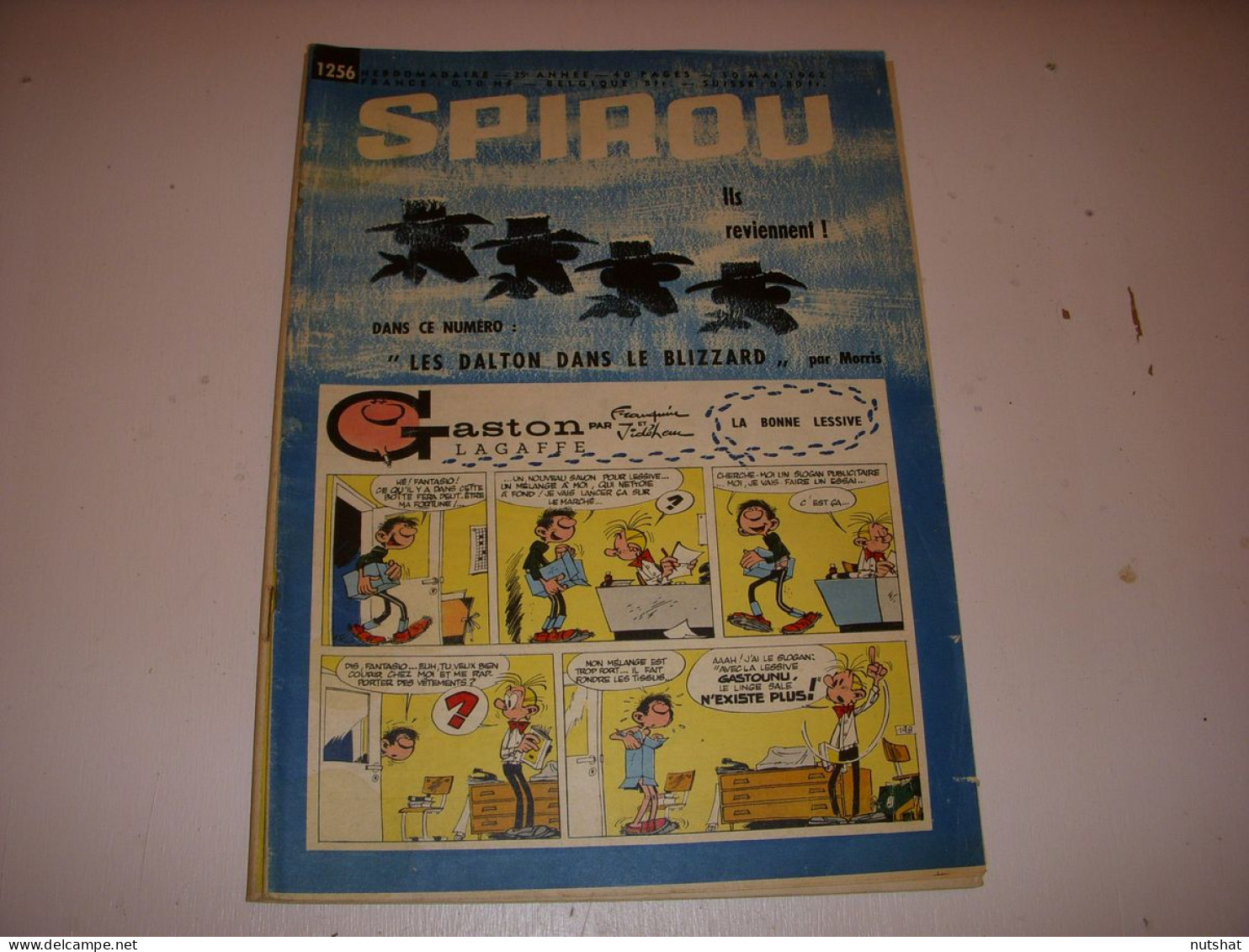 SPIROU 1256 10.05.1962 BMW 700 LUXUS RUGBY 5 NATIONS FRANCE CHOUETTE TENGMALM    - Spirou Magazine