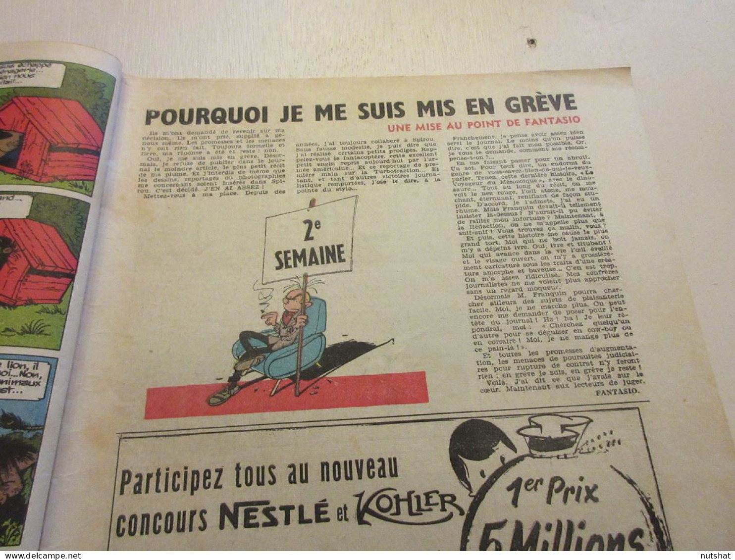 SPIROU 1020 31.10.1957 CYCLISME Roger RIVIERE BD Les DEMINEURS Le TIR A L'ARC    - Spirou Magazine
