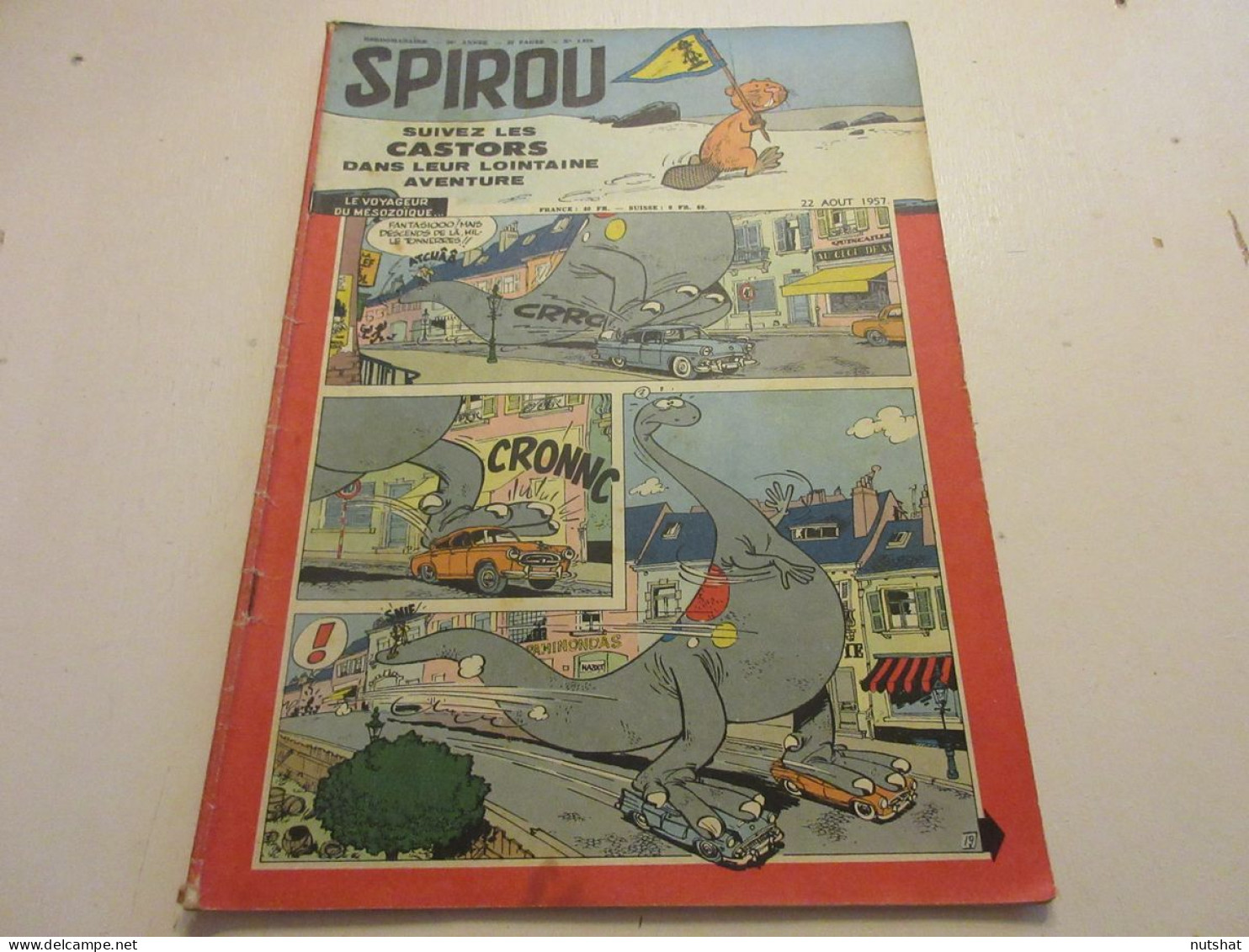 SPIROU 1010 22.08.1957 BD Oncle PAUL La BATAILLE De MARENGO AVIRON VELO ANQUETIL - Spirou Magazine