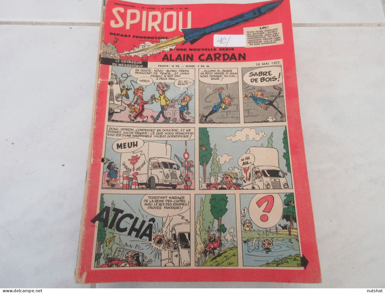SPIROU 0996 P 16.05.1957 ESPACE PLANETES A NOTRE PORTEE MAGIE MODERNE De BRUYNE  - Spirou Magazine