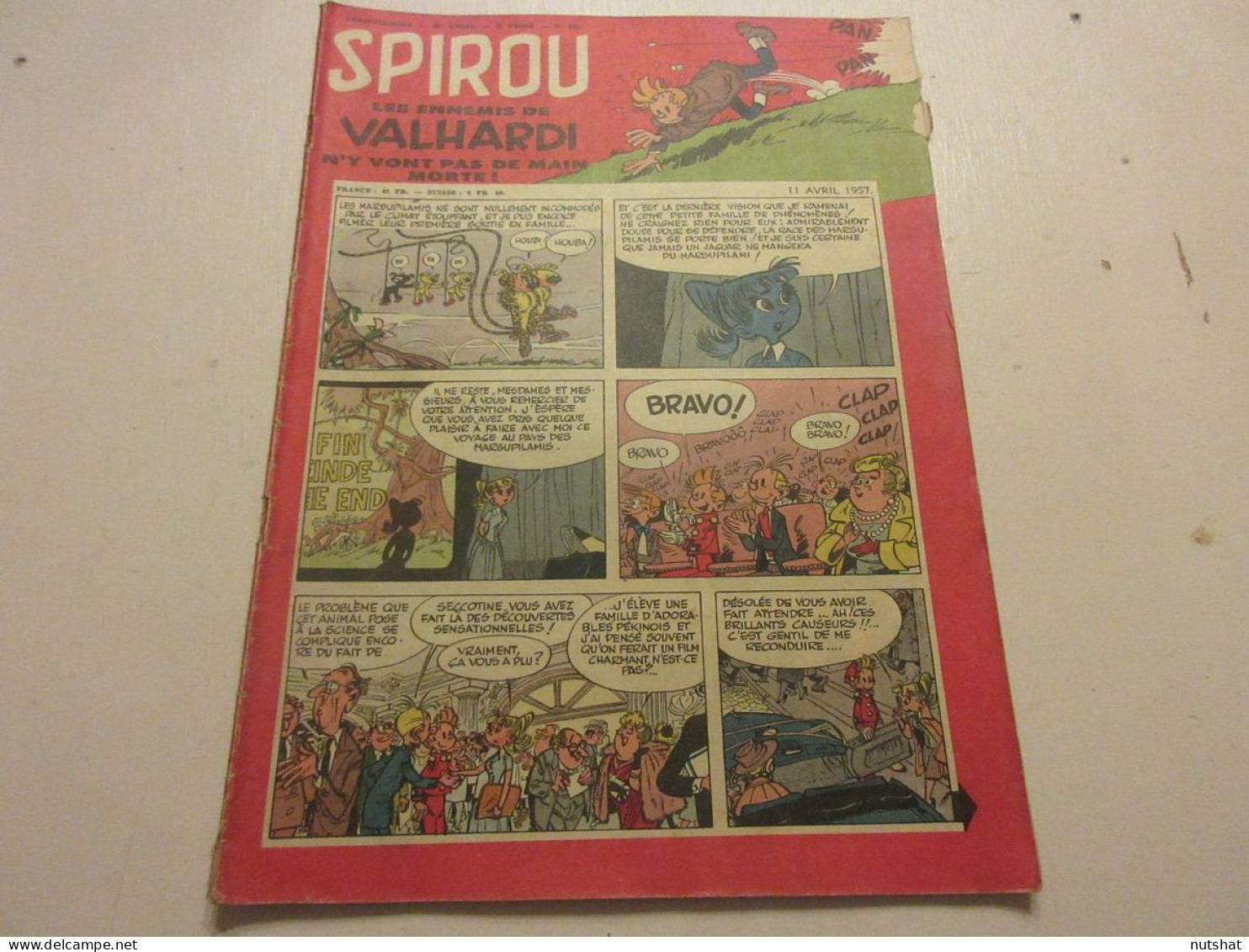 SPIROU 0991 11.04.1957 L'ESSOR Du RAIL BD La JEUNESSE D'ULENSPIEGEL Fausto COPPI - Spirou Magazine