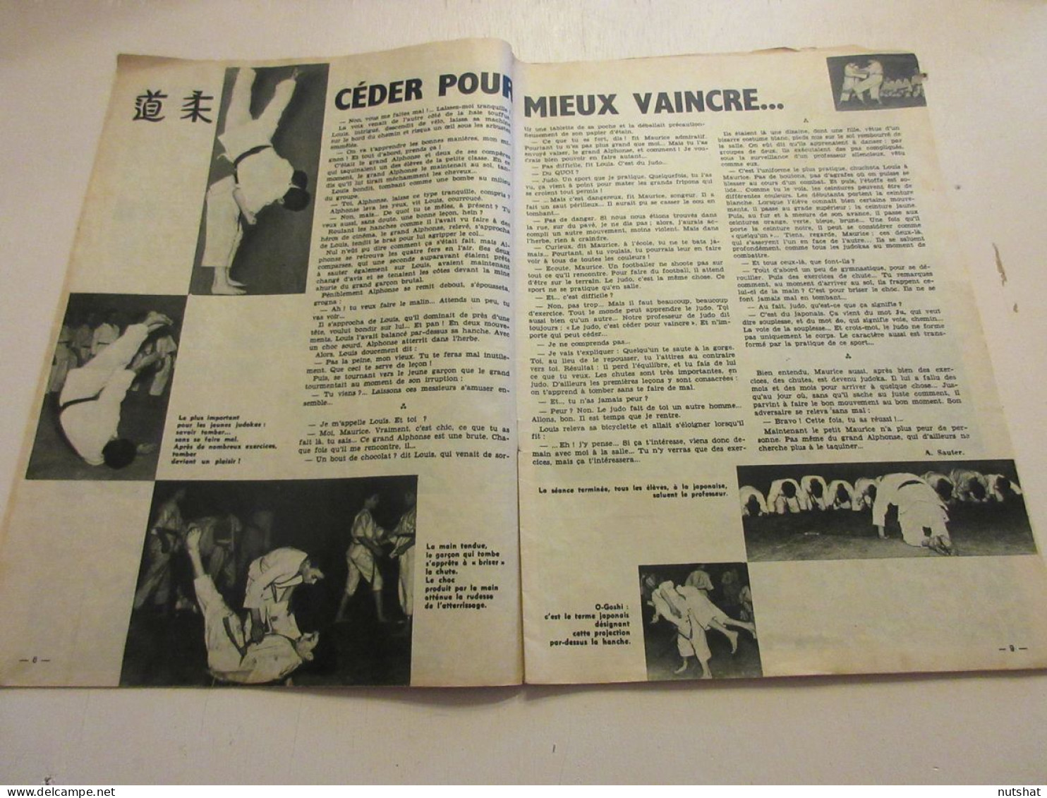 SPIROU 0984 21.02.1957 Le JUDO BOXE Cherif HAMIA BD CHASSEUR De SOUS-MARINS      - Spirou Magazine