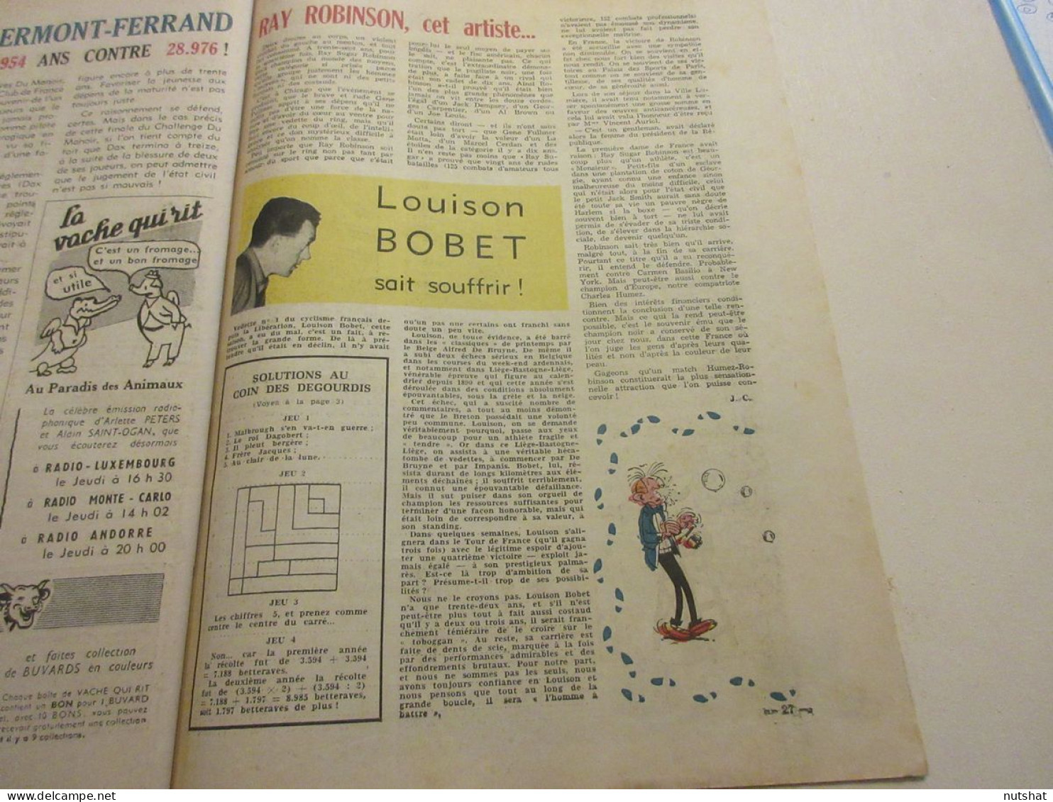 SPIROU 0999 06.06.1957 Les TRAINS De 1957 Les VOITURES De COURSE De 1908 A 1957  - Spirou Magazine