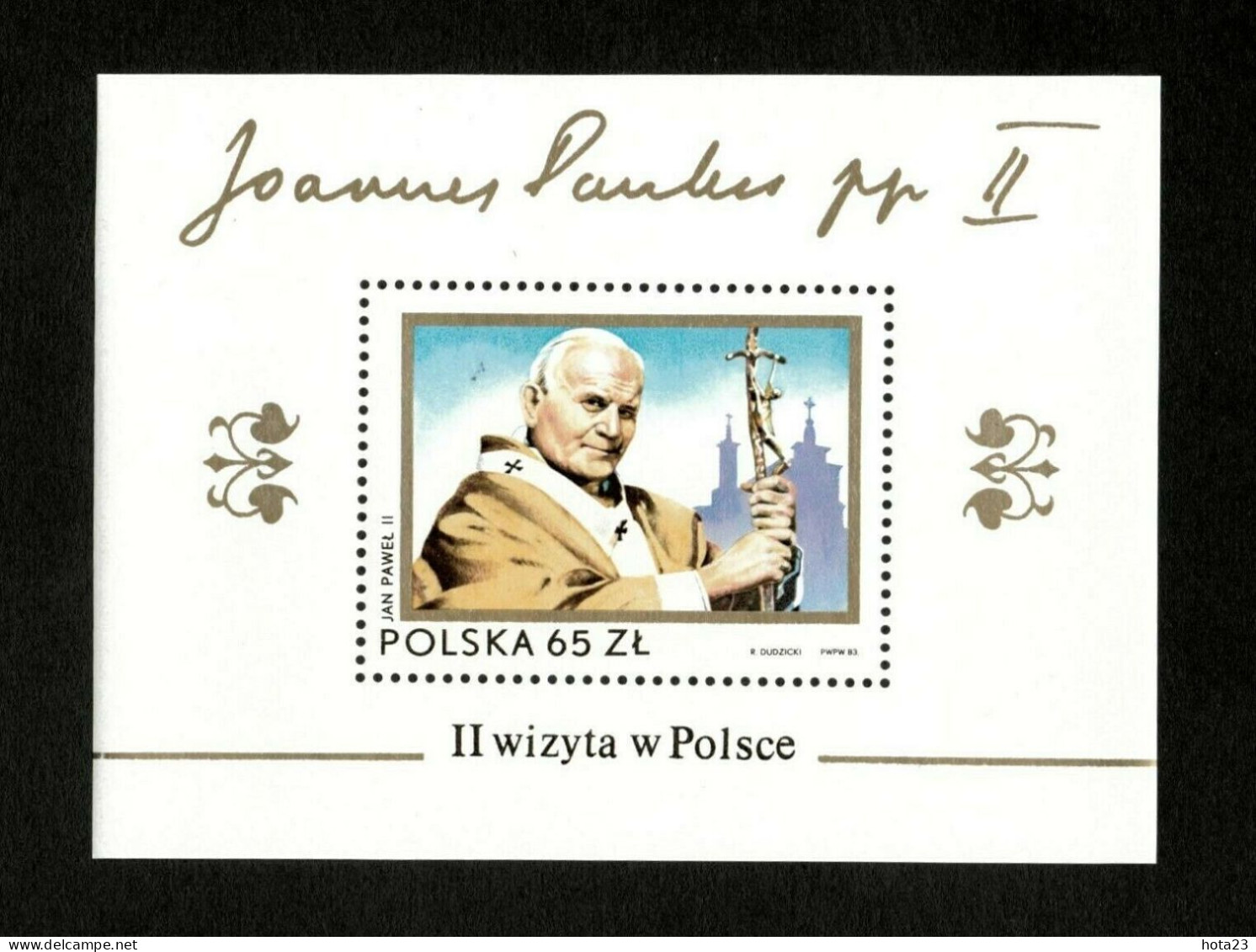 Polska 1987 Pope John Paul II -visit In Poland S/s Sheet MNH - Nuovi
