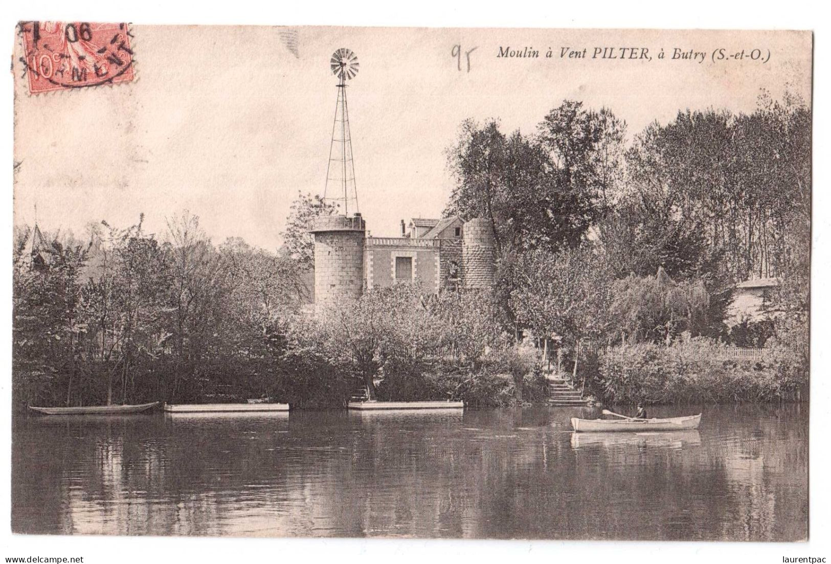 Moulin à Vent Pilter à Butry - édit. Non Identifié  + Verso - Butry