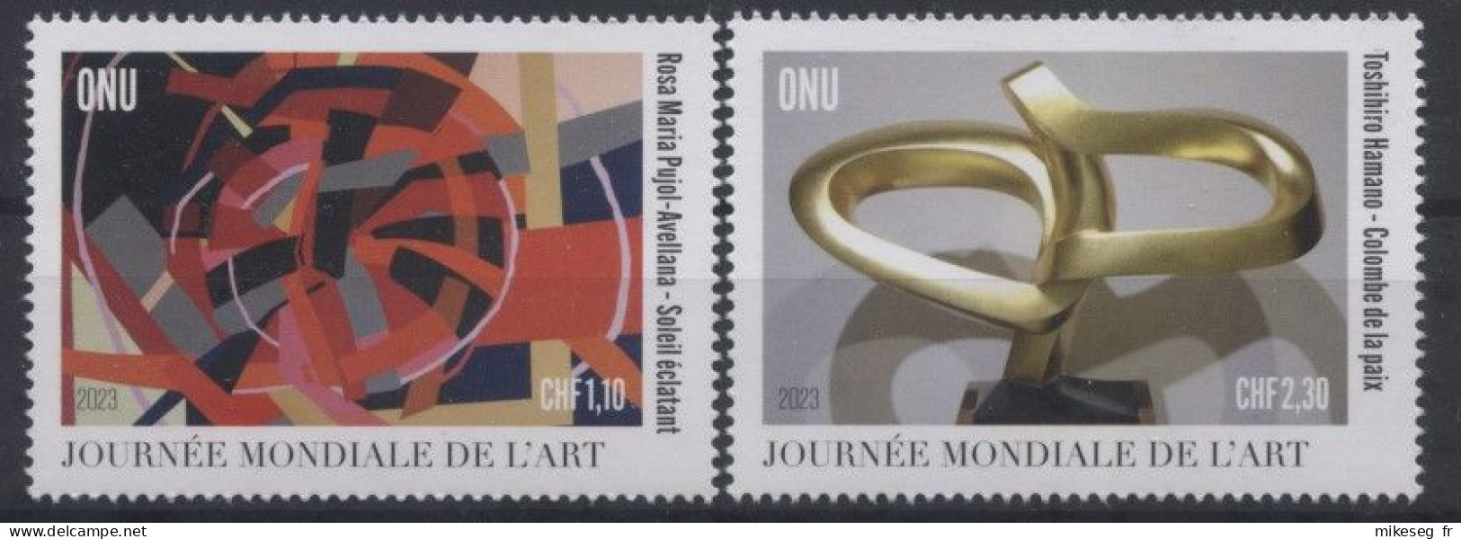 ONU Genève 2023 - Unesco - World Art Day - Journée Mondiale De L'art - Weltkunsttag ** - Unused Stamps