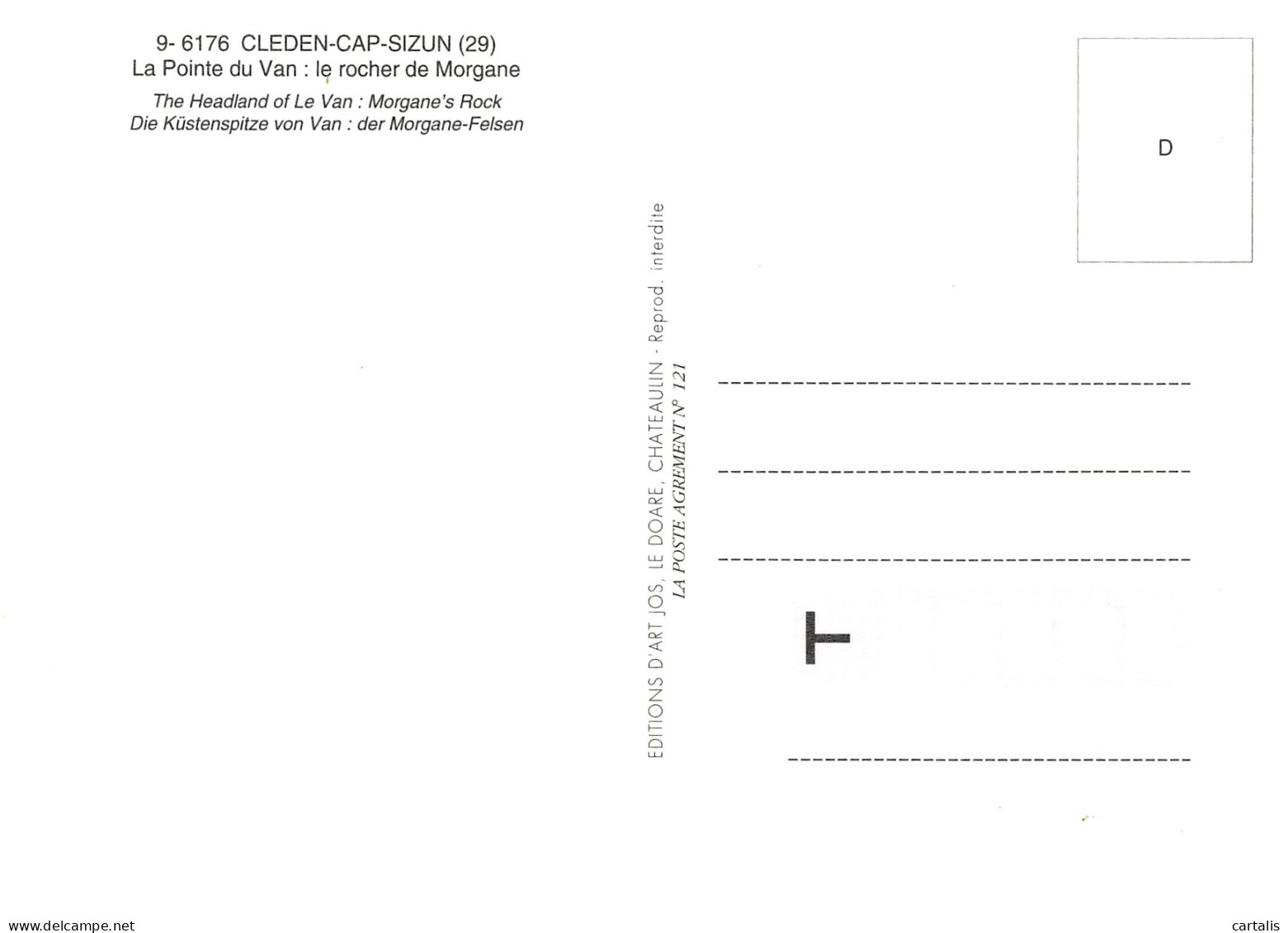 29-CLEDEN CAP SIZUN-N°C-3625-A/0061 - Cléden-Cap-Sizun