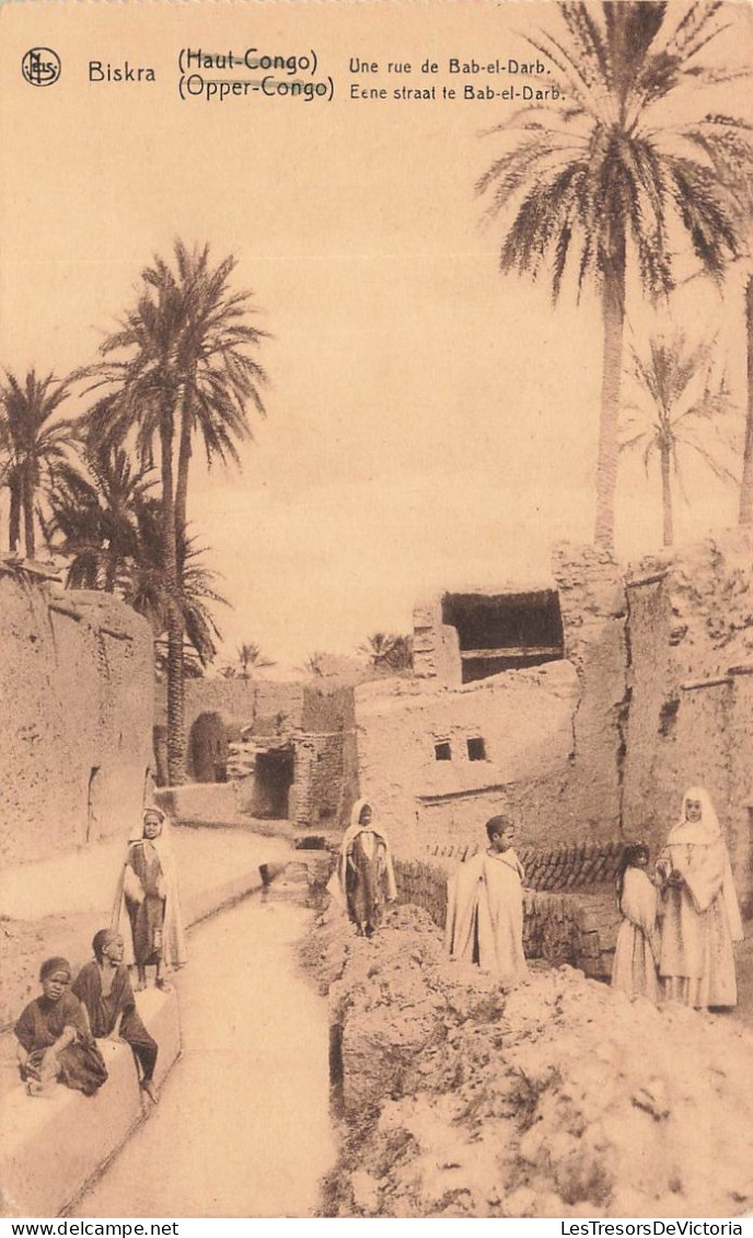 ALGERIE - Biskra - Une Rue De Bab El Darb - Animé - Carte Postale Ancienne - Biskra