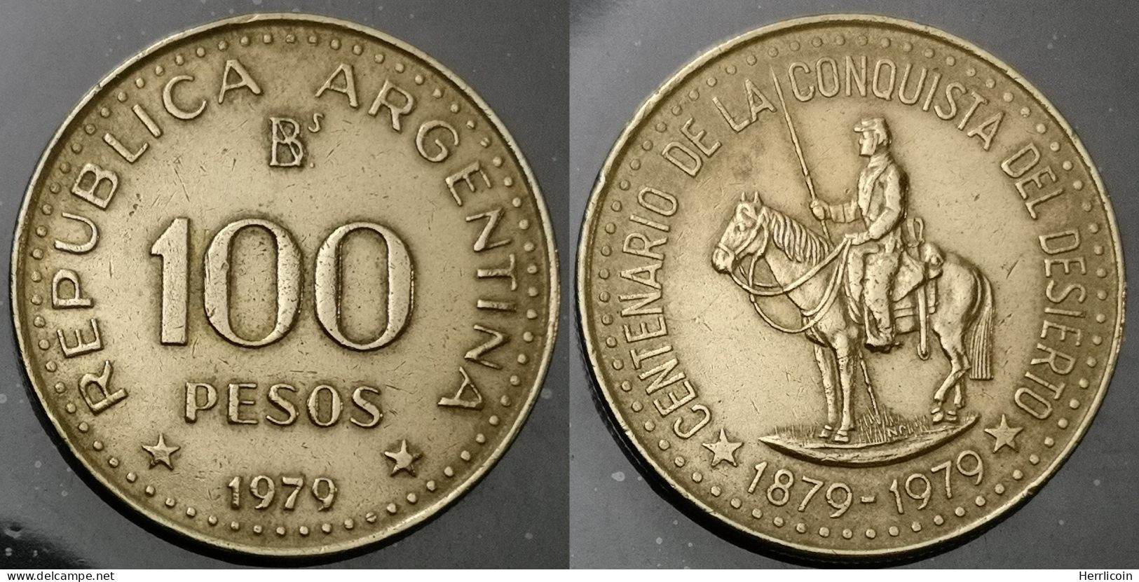 Monnaie Argentine - 1979 - 100 Pesos Conquête De La Patagonie - Argentine