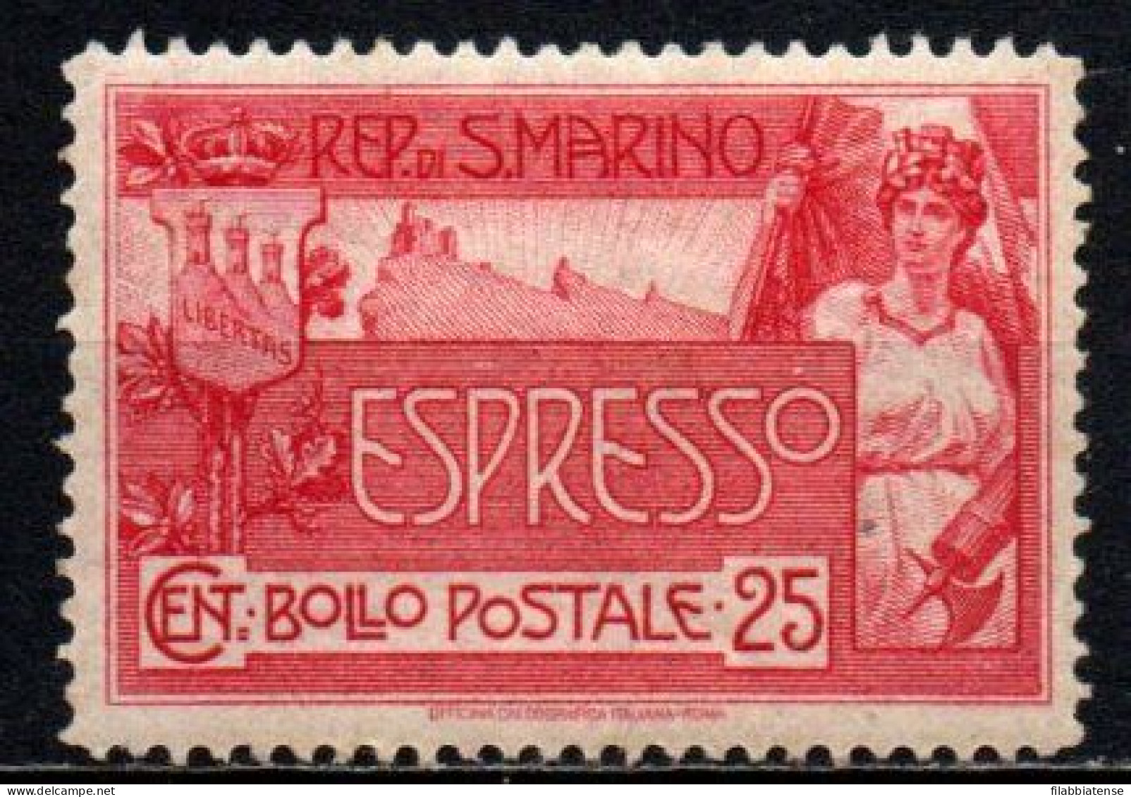 1907 - San Marino 1 Espresso  ++++++ - Unused Stamps