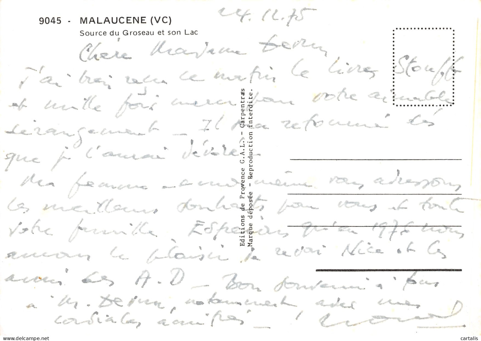 84-MALAUCENE-N°C-3627-D/0175 - Malaucene