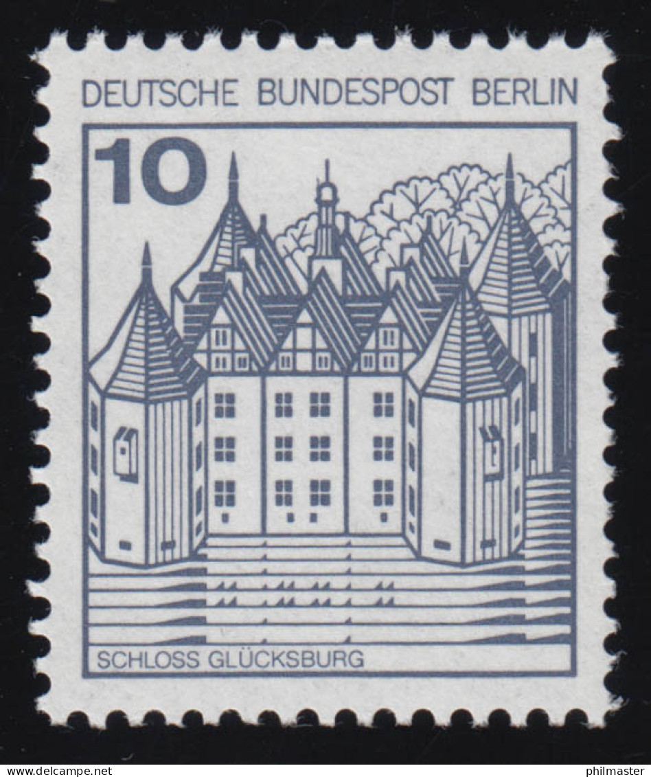 532 II PF I BuS 10 Pf Letterset - Sporn An Der Runden Turmhaube, Postfrisch ** - Abarten Und Kuriositäten