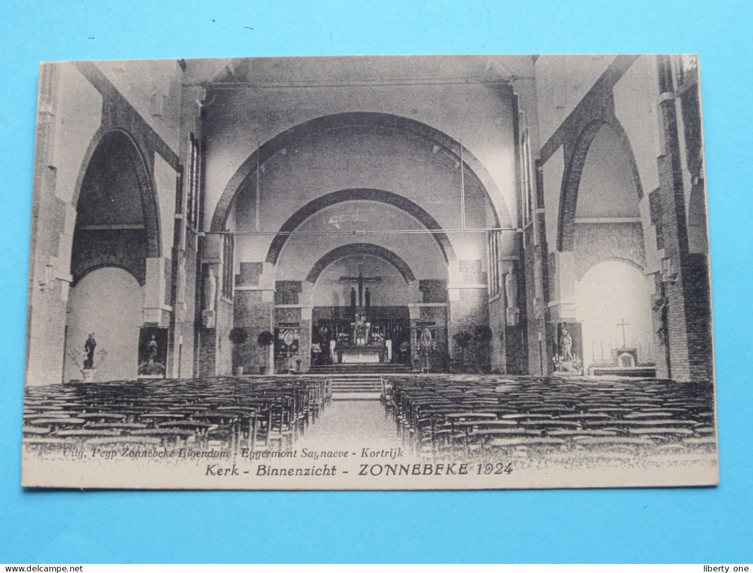 Kerk - Binnenzicht > ZONNEBEKE 1924 ( Edit. : Peyp ) Anno 19?? ( Zie Scans ) ! - Zonnebeke