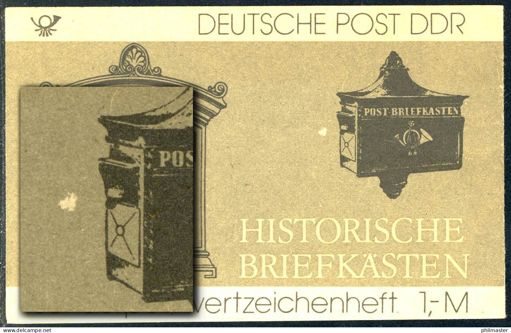 SMHD 22 Briefkästen 1985, DDF Auf 4.DS Fleck Links Neben Rechtem Briefkasten ** - Postzegelboekjes