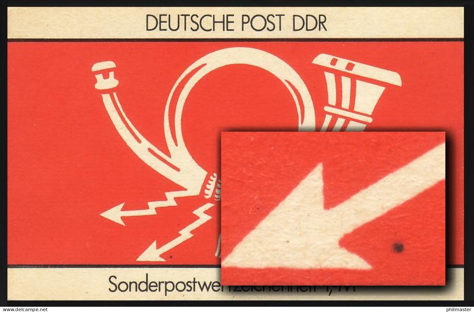 SMHD 31a Brieftauben 1987 Mit DDF Auf 4.DS: Schwarzer Punkt Am Pfeil, ** - Libretti