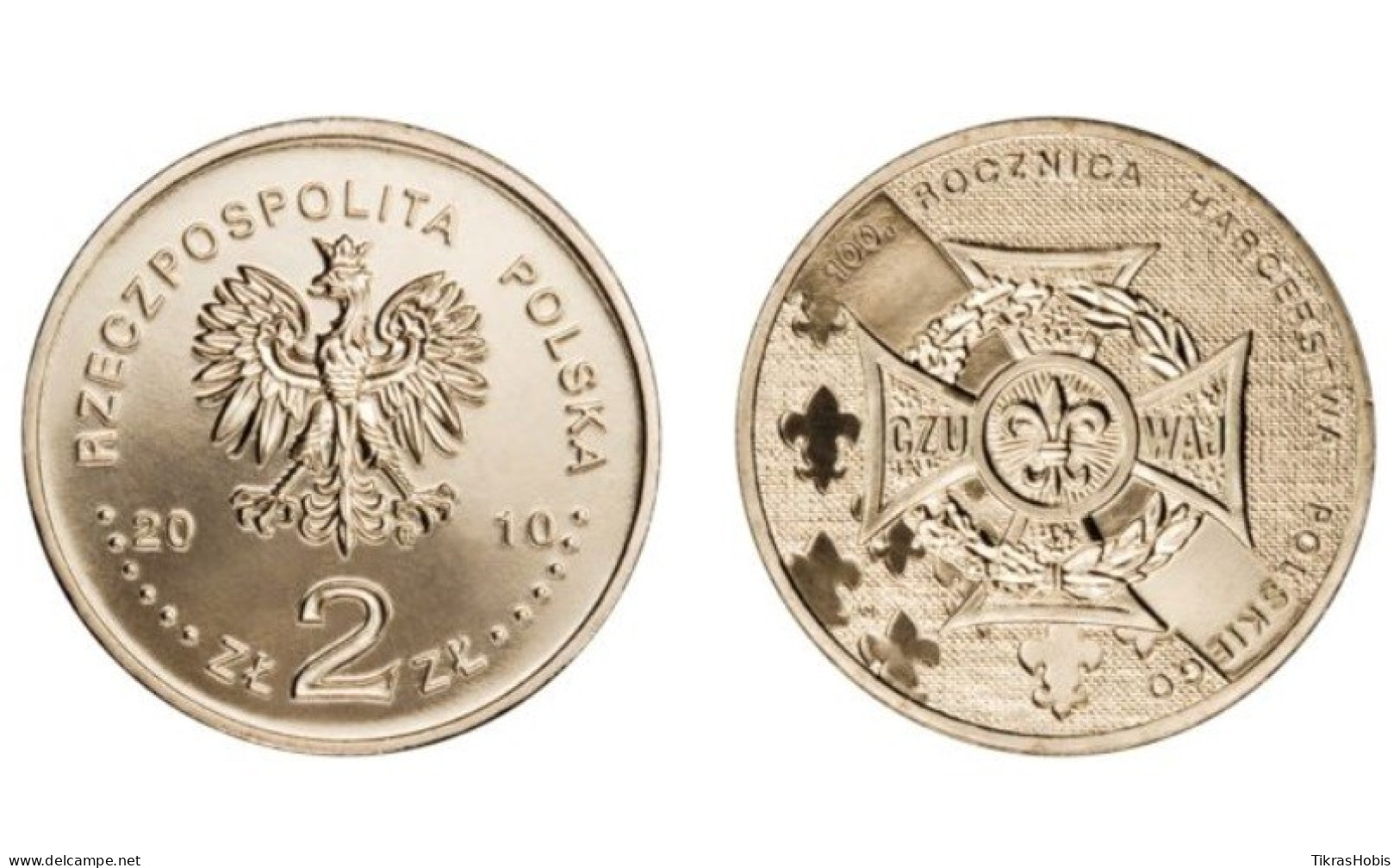 Poland 2 Zlotys, 2010 Polish Scouts 100 Y725 - Pologne